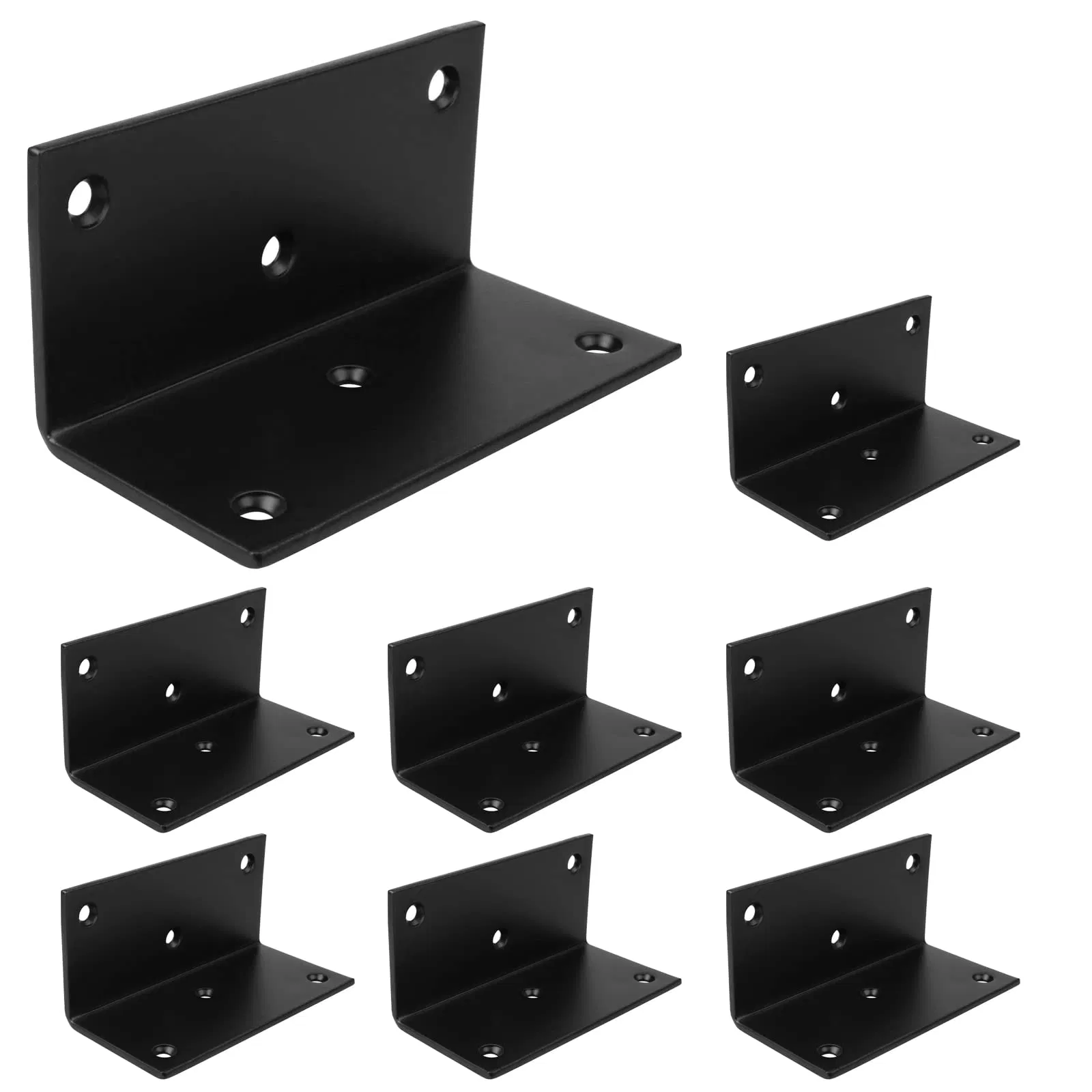 90 Degree Angle Headboard Fixator Angle Iron L-Shaped Partition Board Support Triangle Iron Bracket - Image 3