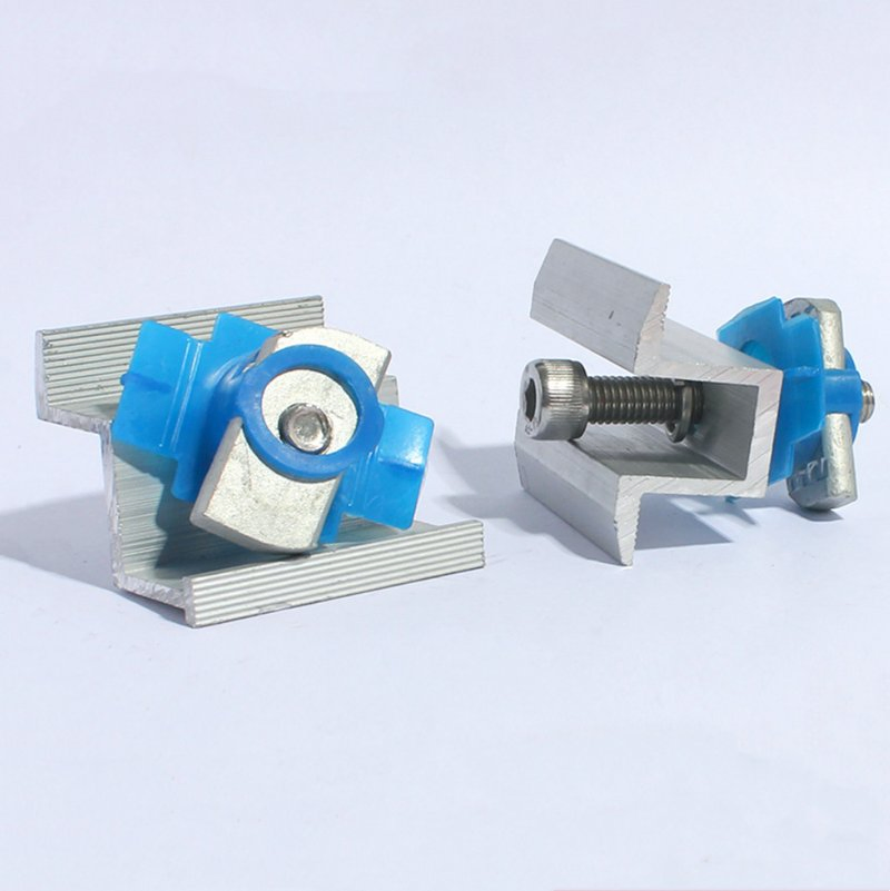 Adjustable Solar End MID Clamps Black for Solar Panel Mounting - Image 4