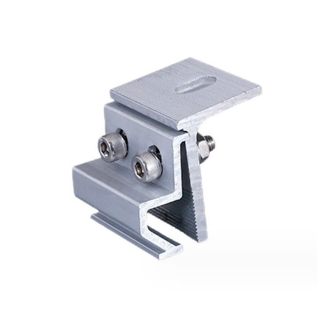 Aluminum Solar Panel Mounting Brackets MID Clamp End Clamp for Solar Panel Module Mounting Racking - Image 3