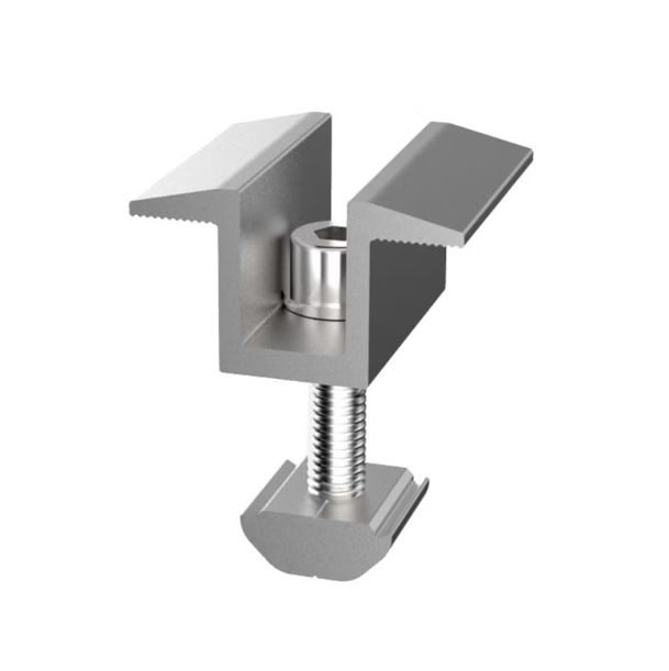 Aluminum Solar Panel Mounting Brackets MID Clamp End Clamp for Solar Panel Module Mounting Racking - Image 5