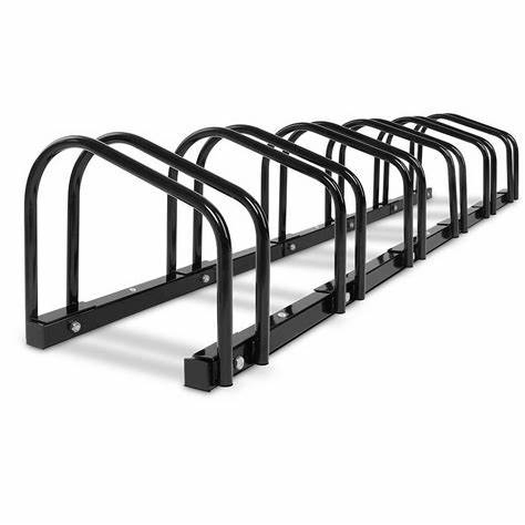 Bicycle Floor Parking Rack Bracket, 3 Bicycles, Indoor Household Garage Storage - Image 5