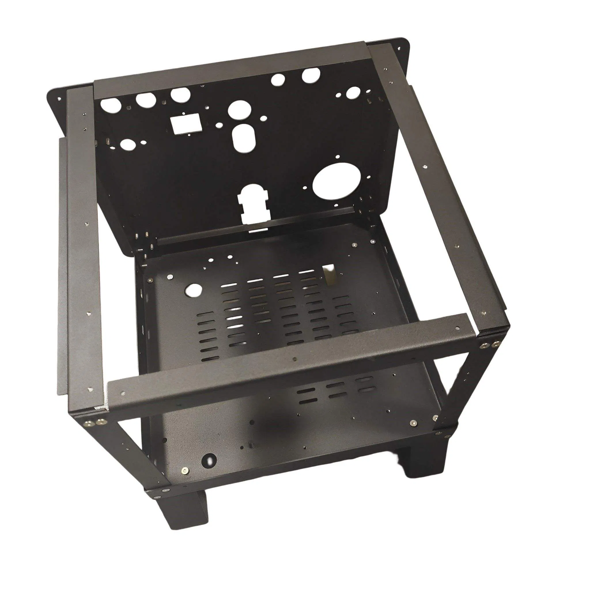 Coffee Machine Shelf/Shell Sheet Metal Fabrication Metal Precision Customized Black Powder Coating Finish by Yistar