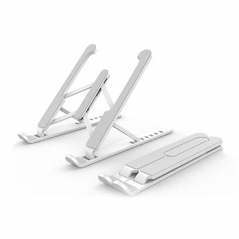 Computer Notebook Holder Home Office Vertical Portable Foldable Adjustable Aluminum Laptop Stand - Image 4