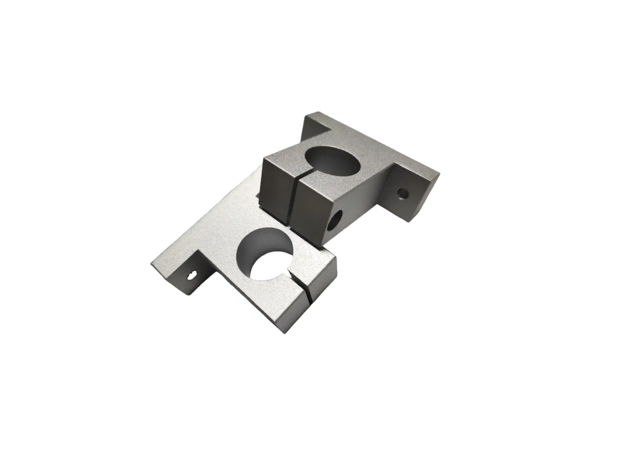 Custom Precision Metal Fabrication CNC Machining Aluminum Sandblasting Anode Optical Shaft Support Fixed Base - Image 2
