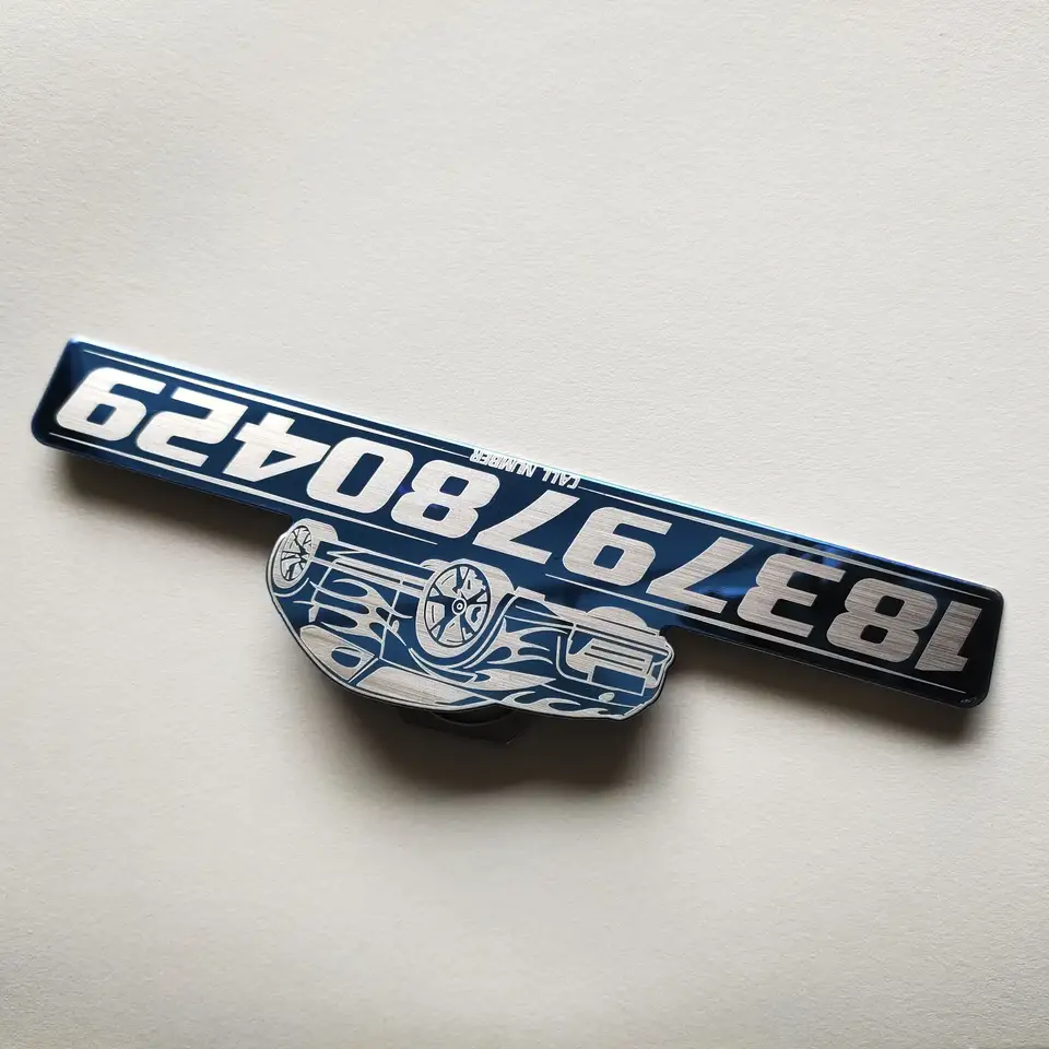 Customized Aluminum Alloy Temporary Parking Car Number Identification Plate, Factory Wholesale Price - Image 6