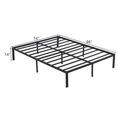 Customized Black Minimalist Steel Ribs Queen Double Size Strong Metal Bed Frame Load Capacity - Image 4