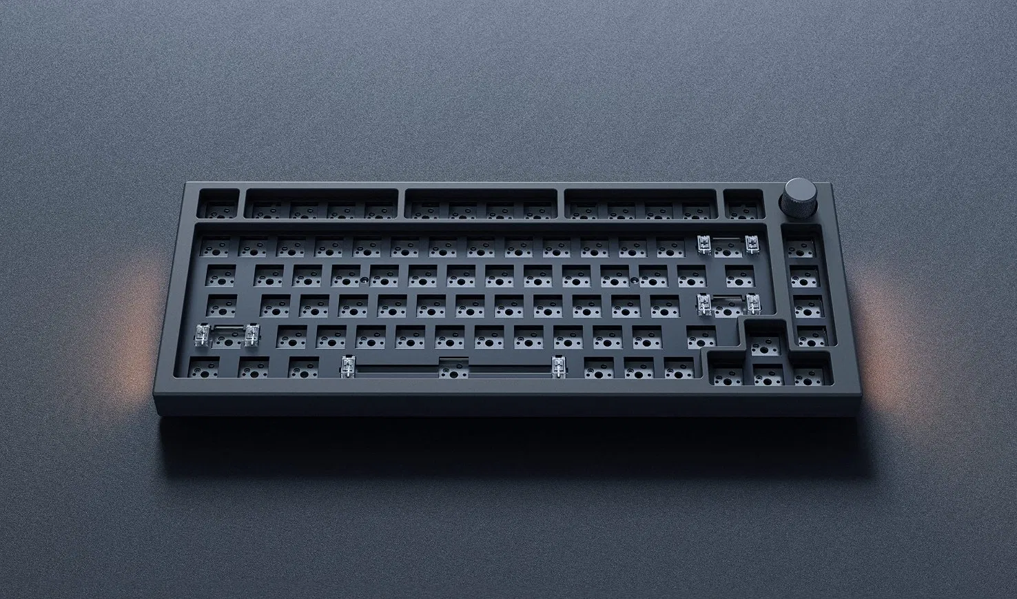 Customized Metal Aluminum Alloy Mechanical Keyboard Shell CNC Machining Electroplated Hardware Keyboard Keycaps Non-Standard Machining - Image 2