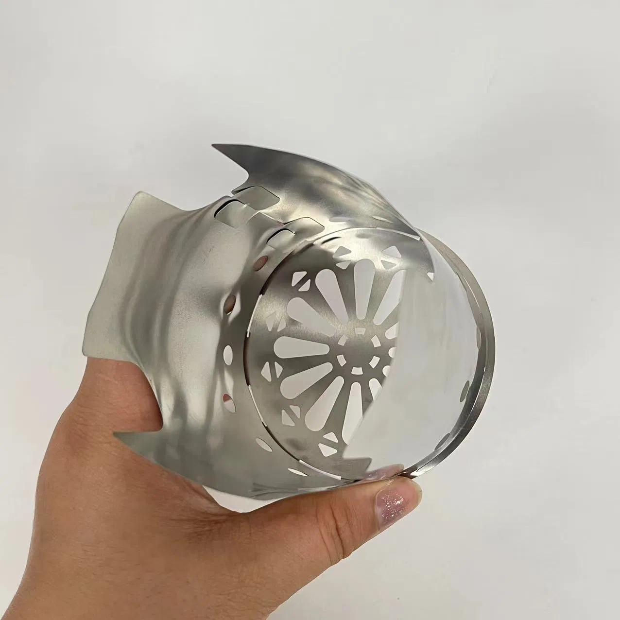 Customized Stainless Steel Windproof Lampshade, Metal Outer Cover, Outdoor Light, Polished Surface - Image 5