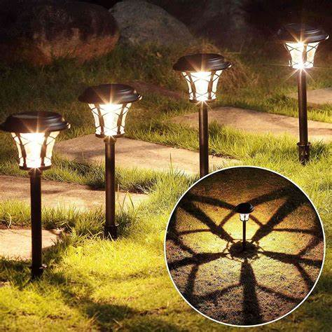 Day and Night 12 Pieces of Solar Street Light Outdoor Garden Solar Garden Light, Suitable for Courtyard, Courtyard, Driveway - Image 5