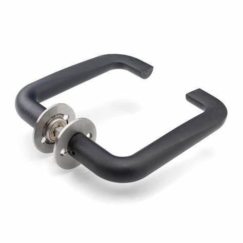 Heavy-Duty Black Nylon Door Handle for Electrical Cabinets
