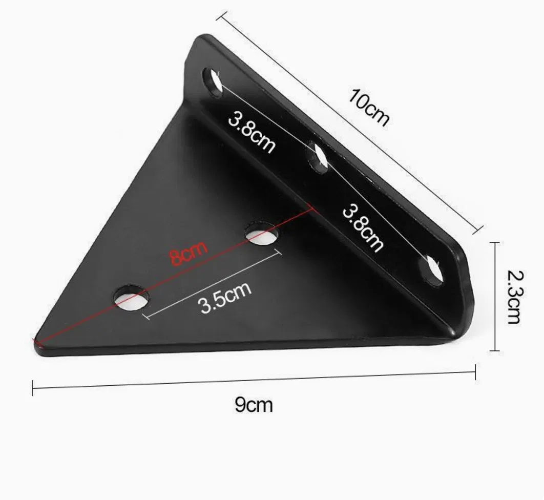 OEM Invisible Triangle Bracket Wall Mounted Shelf Partition Fixed Right Angle Layer Board Support Bracket - Image 2