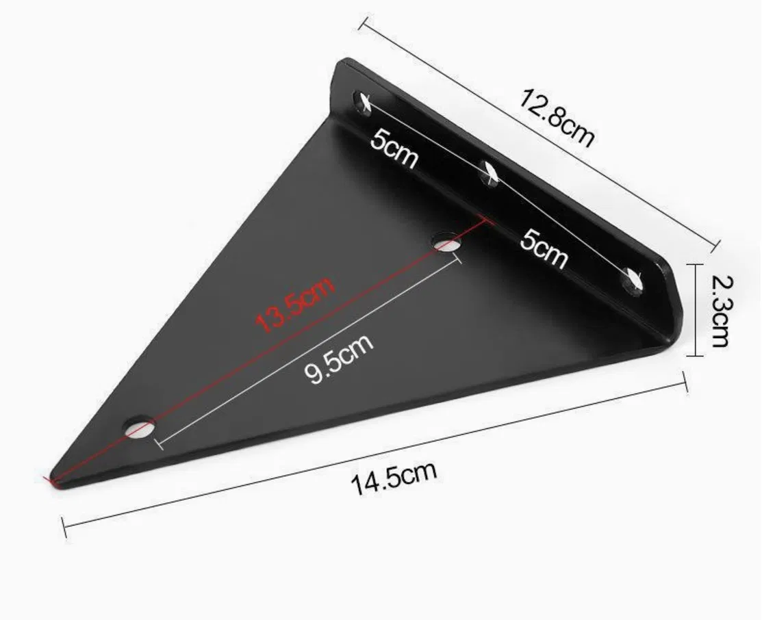 OEM Invisible Triangle Bracket Wall Mounted Shelf Partition Fixed Right Angle Layer Board Support Bracket - Image 3