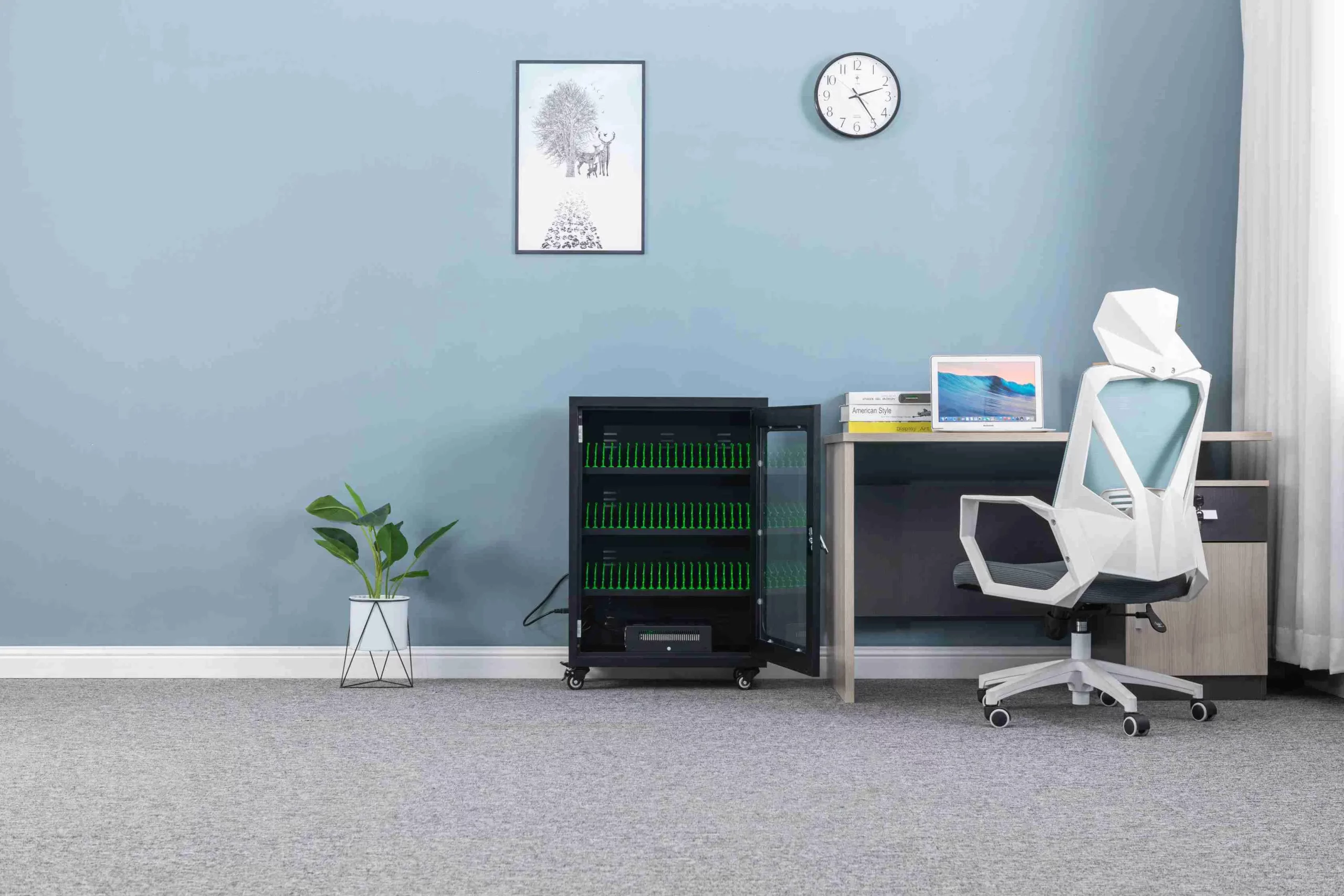 OEM/ODM Centralized Smartphone Charging Cabinet, Tablet Charging Cabinet, USB Interface, iPad, Android Charging Storage Cabinet - Image 4