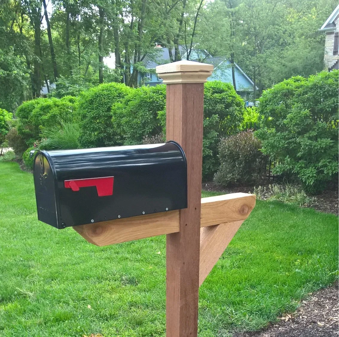 Outdoor Delivery Box Metal Post-Mount Mailbox House Letterboxes Modern Free Standing Mailboxes - Image 5