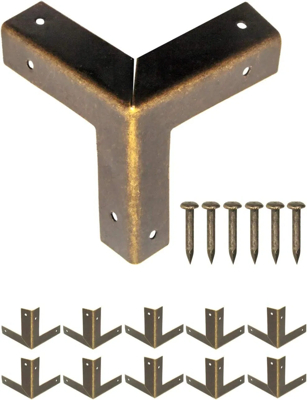 Photo Frame Corner Protector Notebook Corner Right Angle Metal Corner Protector Anti-Antique Picture Frame Hardware Corner - Image 2