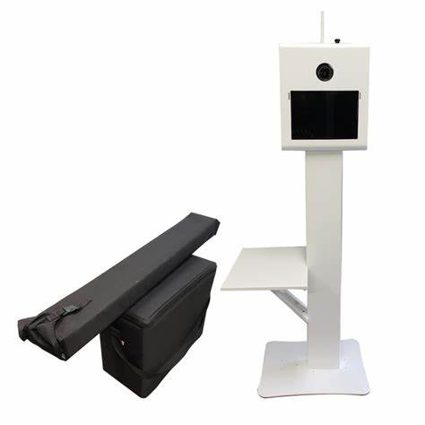 Portable Selfie LCD Screen Metal Shell for DSLR Photobooth with Square Style Kiosk Photo Booth Shell