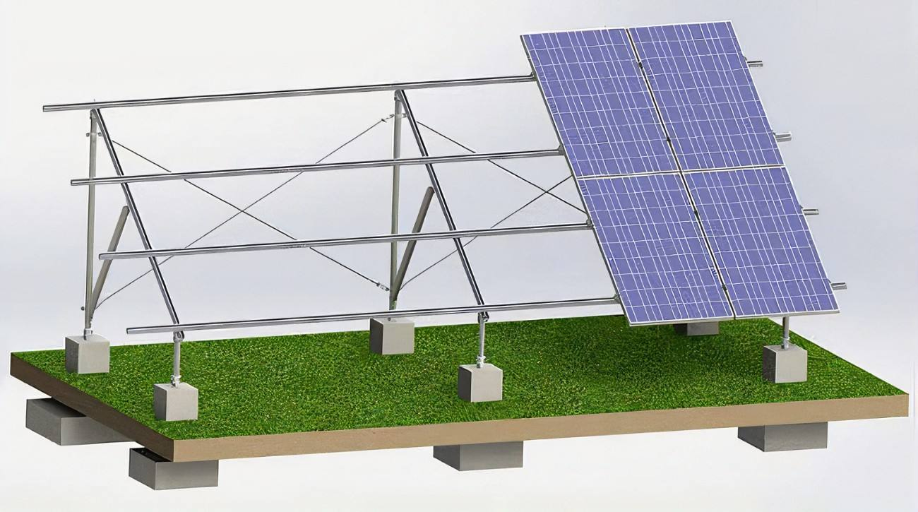 Premium Aluminum Alloy Solar Photovoltaic Bracket Accessories Complete Set - Image 2