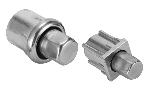 Square Circular Stainless Steel Die-Casting Adjustable Hexagonal Foot Insert - Image 2
