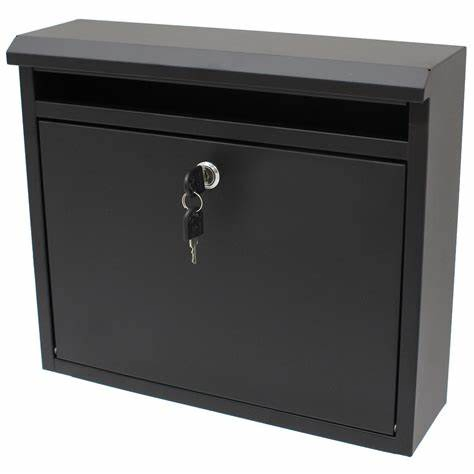 Stainless Steel Lockable Mailbox/Postbox Outdoor Home Mail/Post/Letter Box Large - Image 3