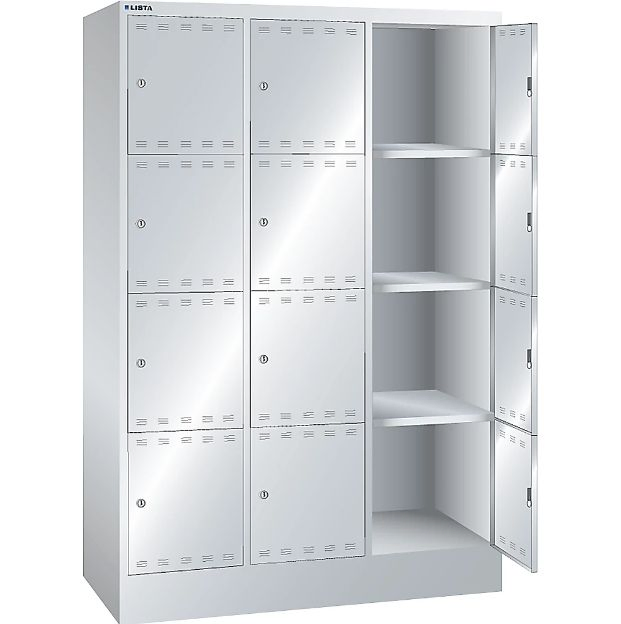 Yistar Customization Swing Double Doors Storage Locker Steel Almirah Designs 2 Door Metal Wardrobe Two Door Metal Filing Cabinet - Image 5